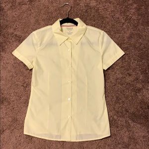 Women’s Yellow Button Down Tee